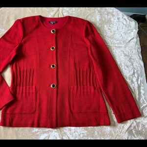 Misook Sparkle Red Jacket Sz M